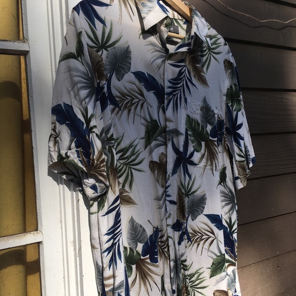 Croft & Barrow Hawaiian Button Down Mens Sz M - Picture 3 of 4